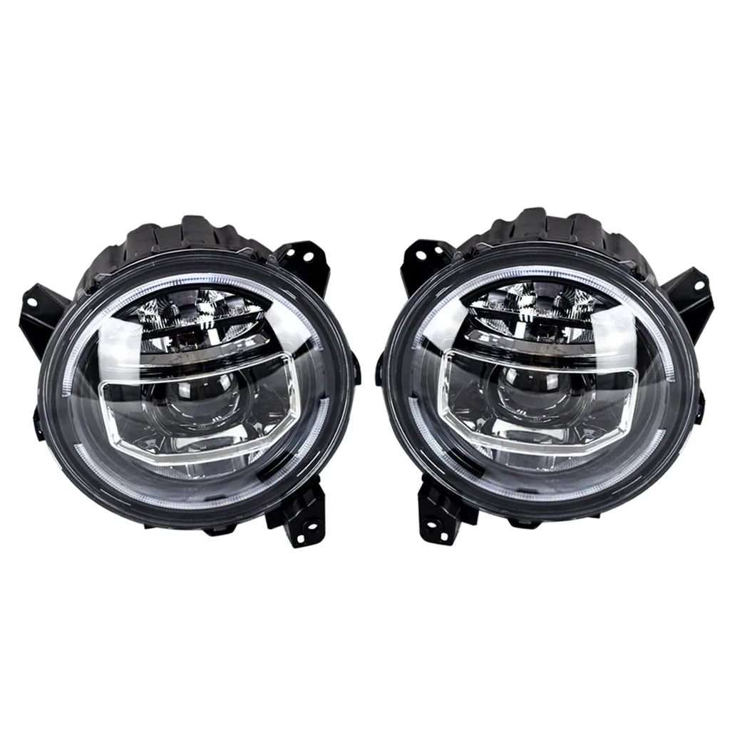 AMJPCC00101 – AMERICAN MOD Headlight Assembly, LED Bulb Projector Beam White High/ Low Beam Clear Polycarbonate Lens ...